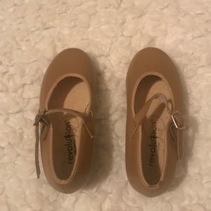 Tan toddler tap shoes